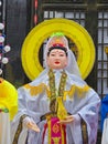 The humanoid lantern of Guanyin Bodhisattva at the 2024 Taipei Lantern Festival in Taiwan. Royalty Free Stock Photo