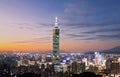 Taipei night scene Royalty Free Stock Photo