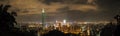 Taipei night skyline panorama