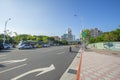 Street view of Tacheng Street in the downtown area near Taipei main station in Taipei, Taiwan Royalty Free Stock Photo