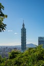 Taipei 101 tower skyline, urban landscape cityscape