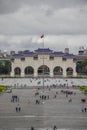 Taipei, Taiwan - Jan 2020: View from Chiang Kai Shek memorial hall square. Liberty Square and National concert hall buildings Royalty Free Stock Photo