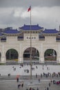 Taipei, Taiwan - Jan 2020: View from Chiang Kai Shek memorial hall square. Liberty Square and National concert hall buildings Royalty Free Stock Photo