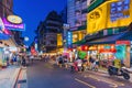 Yongkang street at night