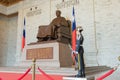 Guard of honor at Statue of Chiang Kai-shek in Chiang Kai-shek Memorial Hall. a famous tourist spot in Taipei, Taiwan