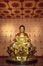 Interior of Buddhist pagoda in Taipei, Taiwan