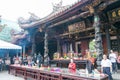 Bangka Lungshan Temple in Taipei, Taiwan. The temple was originally built in 1738