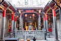 Bangka Qingshan Temple in Taipei, Taiwan. The temple was originally built in 1856 Royalty Free Stock Photo
