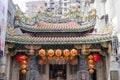 Bangka Qingshan Temple in Taipei, Taiwan. The temple was originally built in 1856