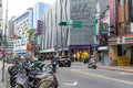 Taipei city street in Gongguan district