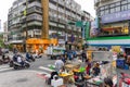 Taipei city street in Gongguan district