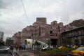 Taipei,taiwan-October 17 ,2018 :Old apartment Opposite 101 Building at taipei,taiwan in the rannyday Royalty Free Stock Photo