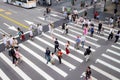 Taipei, Taiwan People cross the road