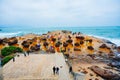 The landscape of Pacific ocean and Yeliu geopark at Taipei, Taiwan, Republic of China