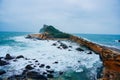 The landscape of Pacific ocean and Yeliu geopark at Taipei, Taiwan, Republic of China