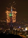 Taipei101 firework Royalty Free Stock Photo