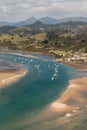 Tairua river estuary on Coromandel Peninsula Royalty Free Stock Photo