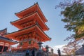 Taisan-ji Temple nearby Kiyomizu-dera Temple Royalty Free Stock Photo