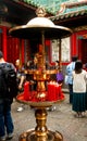 Closeup Incense burner of Longshan Temple in Taiwan Royalty Free Stock Photo