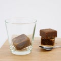 Taiwan brown sugar ginger tea cubes Royalty Free Stock Photo