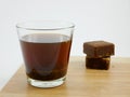 Taiwan brown sugar ginger tea cubes Royalty Free Stock Photo