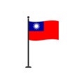 Taiwan flag vector isolated 4