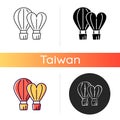 Taiwan International balloon festival icon Royalty Free Stock Photo