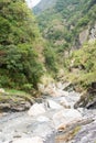 Baiyang Trail at Taroko National Park. a famous landscape in Hualien, Taiwan. Royalty Free Stock Photo
