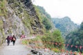 Baiyang Trail in Taroko National Park. a famous landscape in Hualien, Taiwan.
