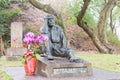 Yoichi Hatta Statue at Wushantou Dam. a famous historic site in Tainan, Taiwan.