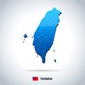 Taiwan - map and flag - Detailed Vector Illustration