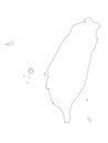 Taiwan map - Republic of China ROC, is a state in East Asia