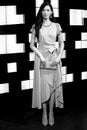 Taiwan model and actress lin chi ling wax statue at madame tussauds in hong kong
