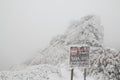 In Taiwan Nantou Hehuan Mountain Snow