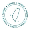 Taiwan, Republic Of China vector map.