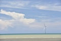 Taiwan`s first offshore wind turbine.