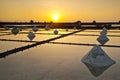 Taiwan Salt pan scenery Royalty Free Stock Photo