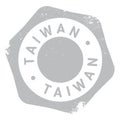 Taiwan stamp rubber grunge