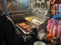 Taiwan street food grilled sausage Royalty Free Stock Photo