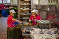 Taiwan, Taipei, Dragon Boat Festival, South Gate Market, making meat dumplings