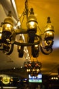 Taiwan, Taipei, European restaurant, gorgeous retro chandeliers,