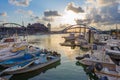 Taiwan taoyuan yung-an Fishing port by the sunset.