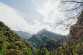 Taiwan Taroko Mountain hiking views on a sunny day