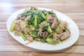 Taiwan traditional delicious stir-fried lamb