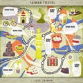 Taiwan travel board game Royalty Free Stock Photo