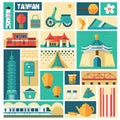 Taiwan travel concept Royalty Free Stock Photo