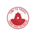 Taiwan travel destination grunge rubber stamp vector