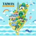 Taiwan travel map