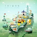 Taiwan travel map