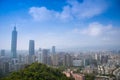 Taiwan Travel Nature Image : The Whole View of Taipei 101 skyscraper